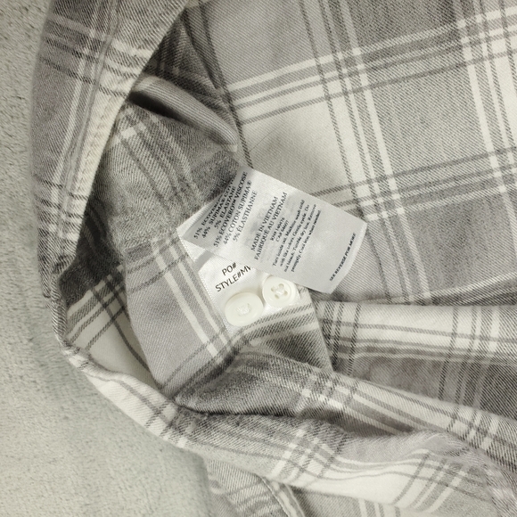 Faherty Flannel Shirt Mens XL Button Down Plaid Gray Lightweight Soft Supima - Picture 9 of 11